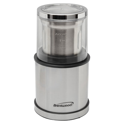 Brentwood 75-Gram Electric Wet and Dry Coffee Bean, Herb, and Spice Grinder