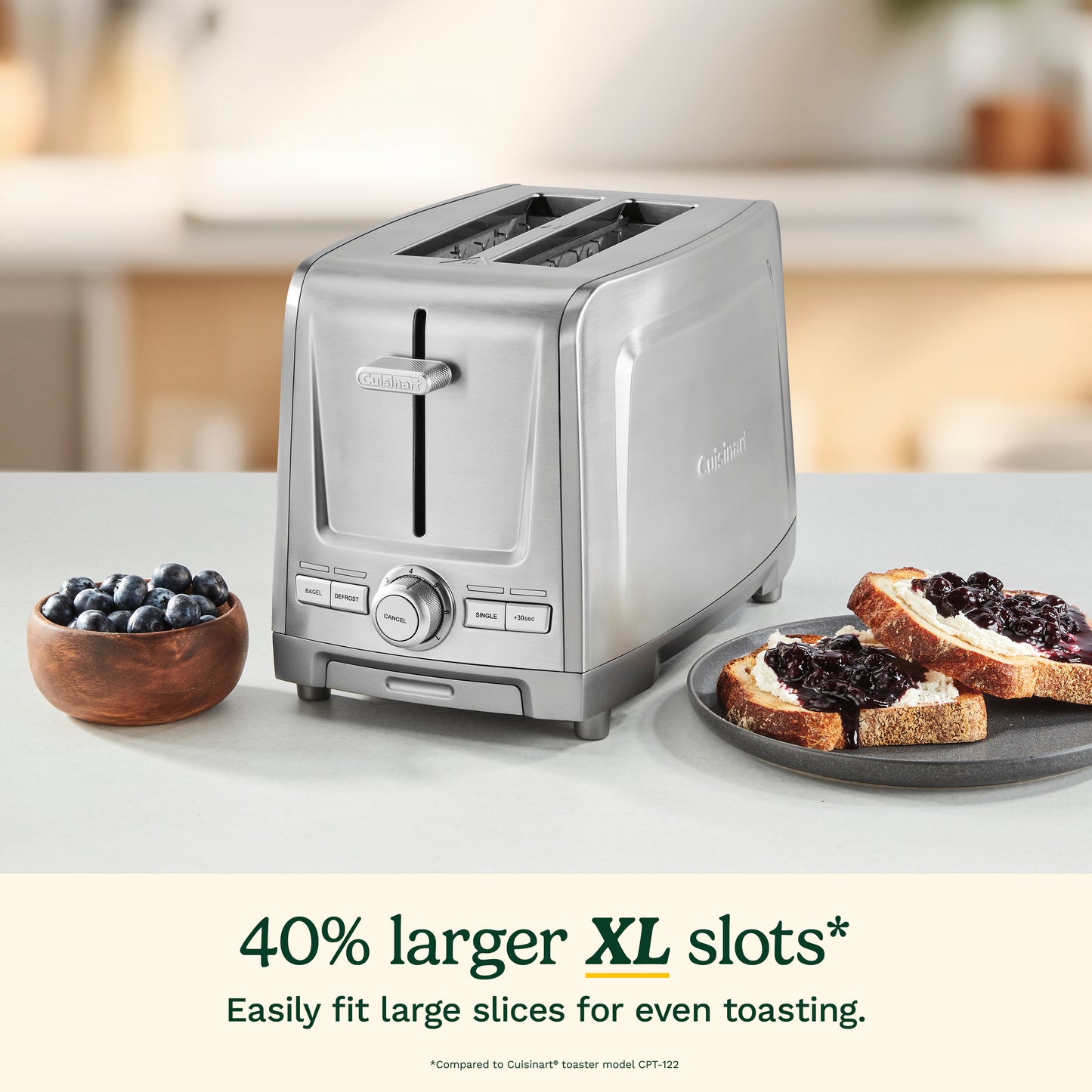 Cuisinart 2-Slice XL Slot Stainless Steel Toaster