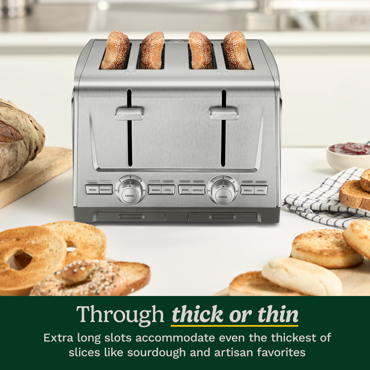 Cuisinart 4-Slice XL-Slot Stainless Steel Toaster