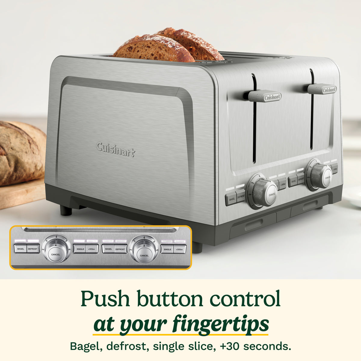 Cuisinart 4-Slice XL-Slot Stainless Steel Toaster