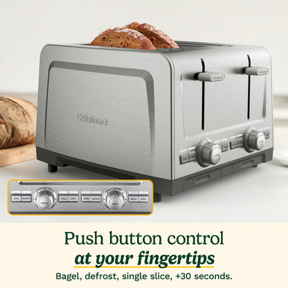 Cuisinart 4-Slice XL-Slot Stainless Steel Toaster