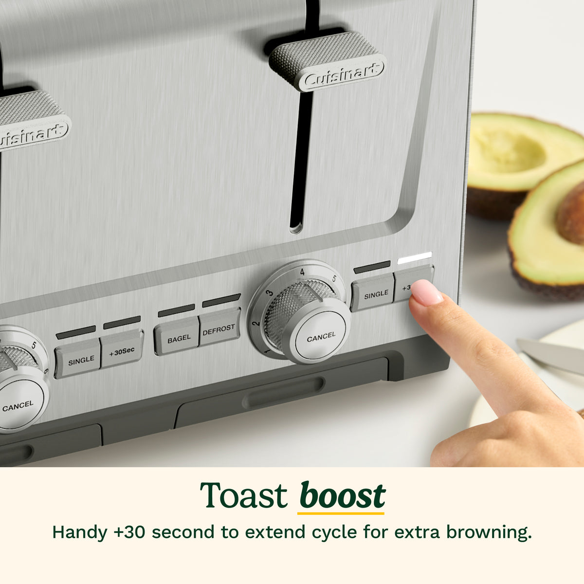 Cuisinart 4-Slice XL-Slot Stainless Steel Toaster