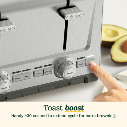 Cuisinart 4-Slice XL-Slot Stainless Steel Toaster