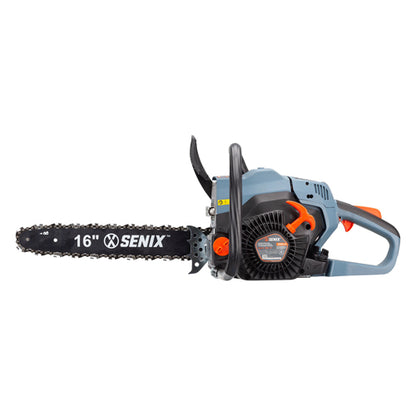 SENIX Tools 46cc 4-Cycle 16 inch Gas Chainsaw