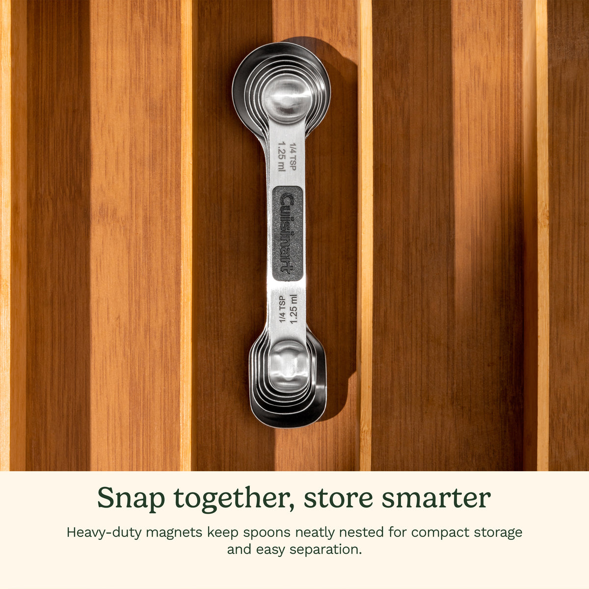 Cuisinart 6-Piece Magnetic Measuring Spoon Set