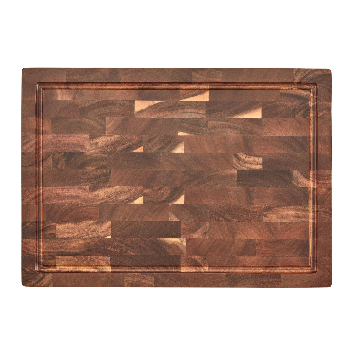 Cuisinart 17" Reversible End Grain Acacia Wood Cutting Board with Juice Well