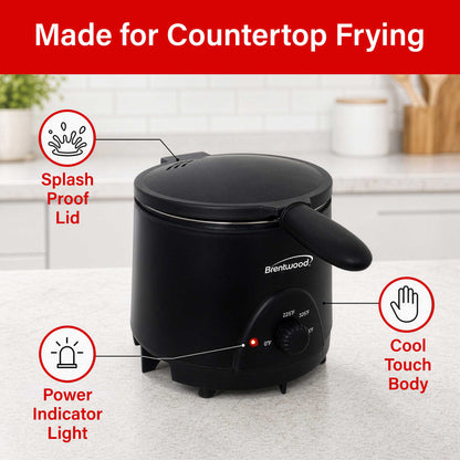 Brentwood 1.6QT Electric Deep Fryer
