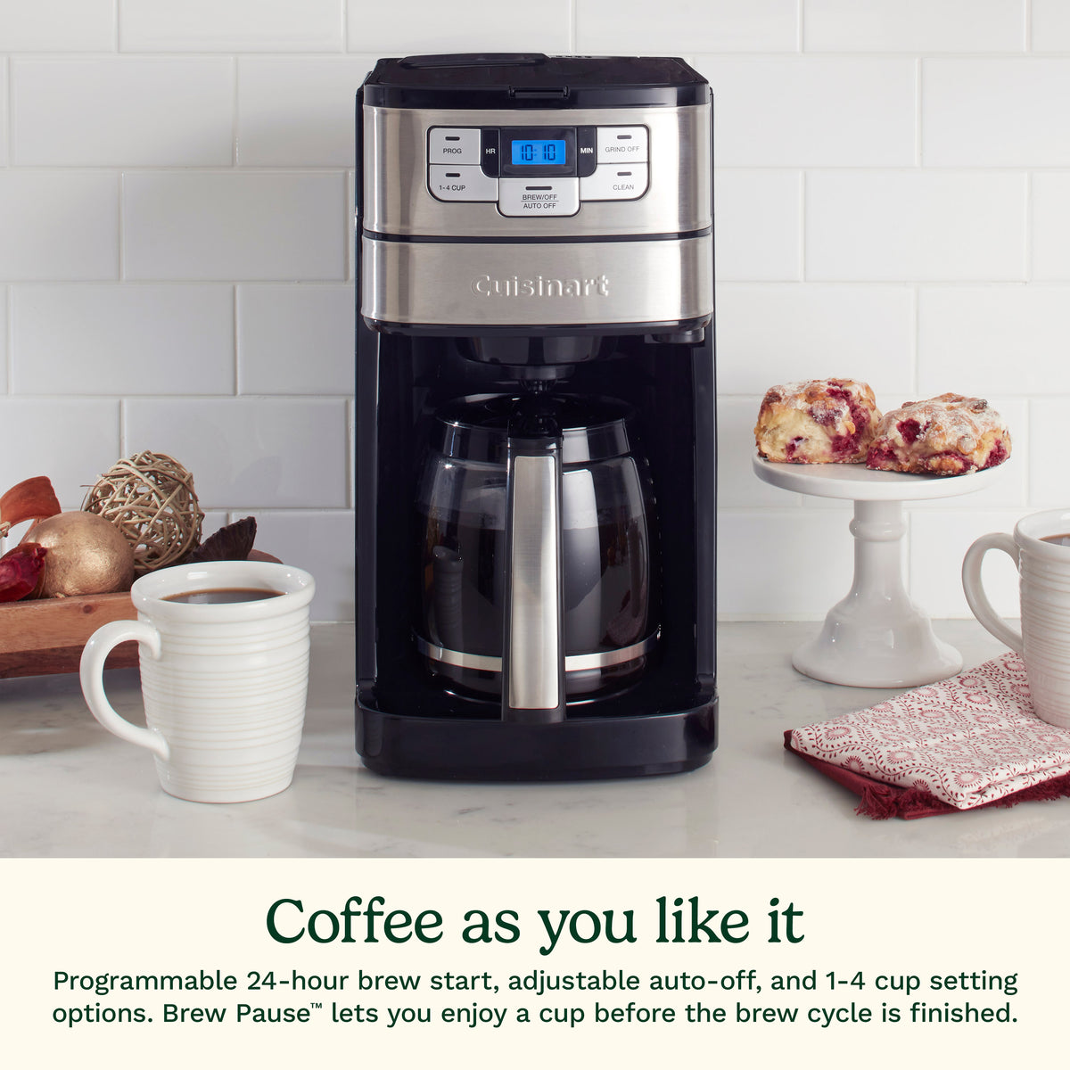 Cuisinart Automatic Grind & Brew 12-Cup Coffeemaker