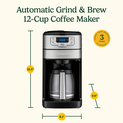 Cuisinart Automatic Grind & Brew 12-Cup Coffeemaker