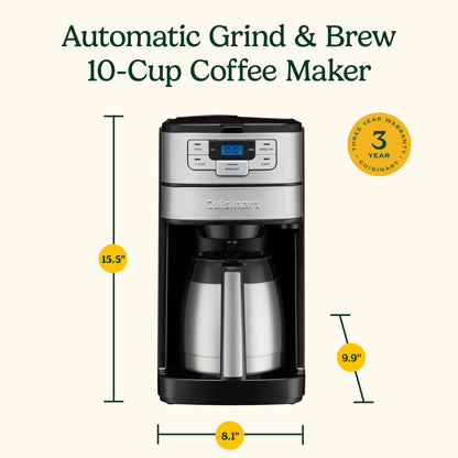 Cuisinart Automatic Grind & Brew 10-Cup Thermal Coffeemaker