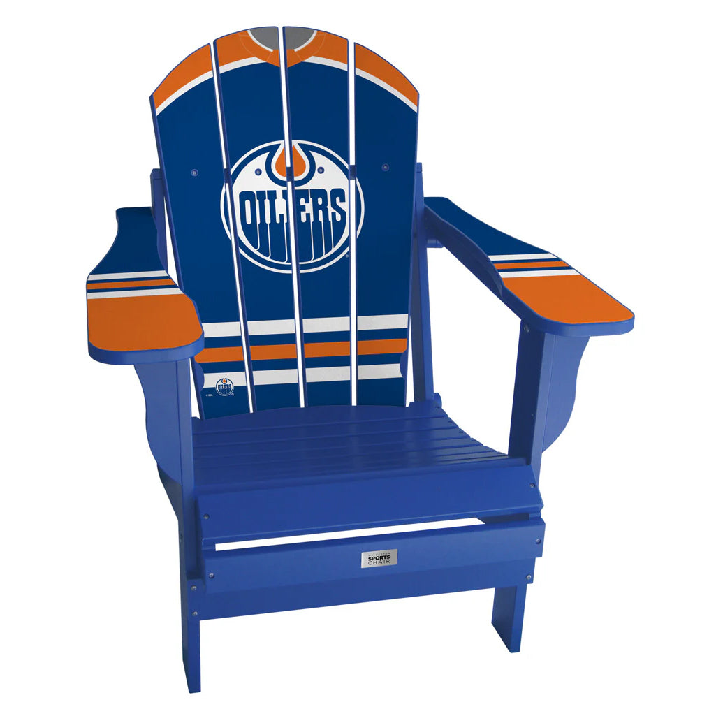 Ma chaise de sport personnalisée en résine Adirondack Jersey pliable de la LNH
