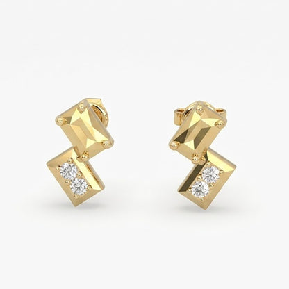 Lands Collection Ice Origin Diamond Earrings