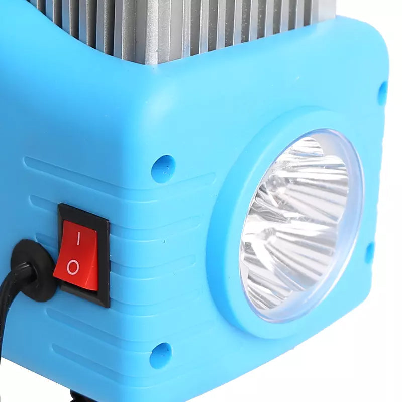 FIXTEC Tools Portable Car Air Compressor/Tire Inflator, 12 V, 150 PSI, 65 L/min, Analog