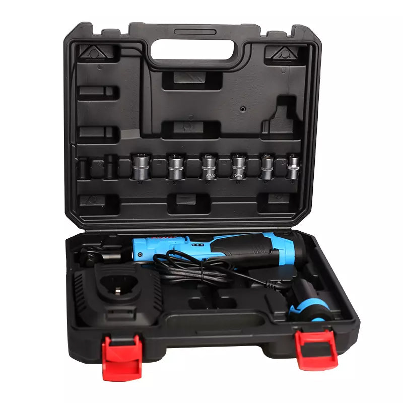 FIXTEC Tools 12V cordless Ratchet Wrench Kit with (2) Batteries, Charger