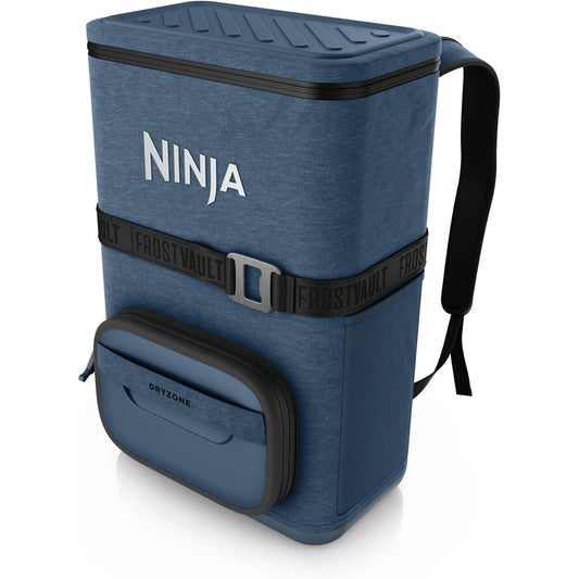 Ninja Outdoor FrostVault Go 24-Can Backpack Soft Cooler with Cold Dry Zone