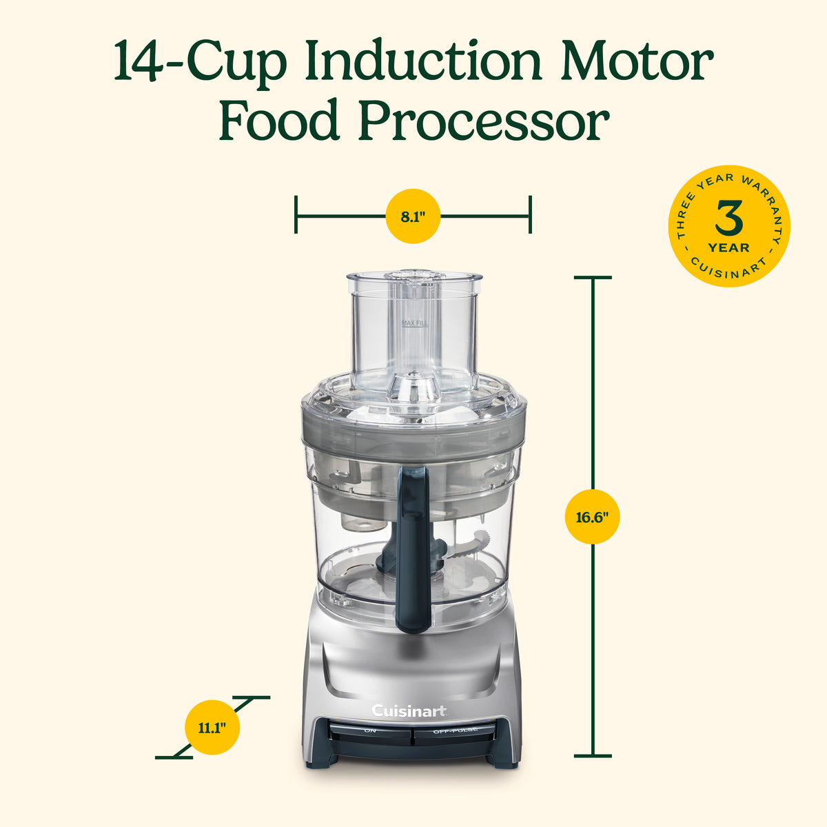Cuisinart 14-Cup Induction Motor Food Processor