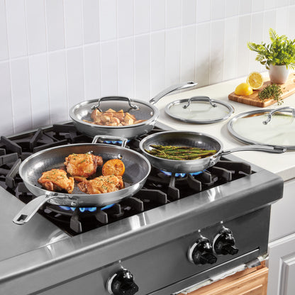 Cuisinart 6-Piece FusionPlus™ Nonstick Stainless Skillet Set
