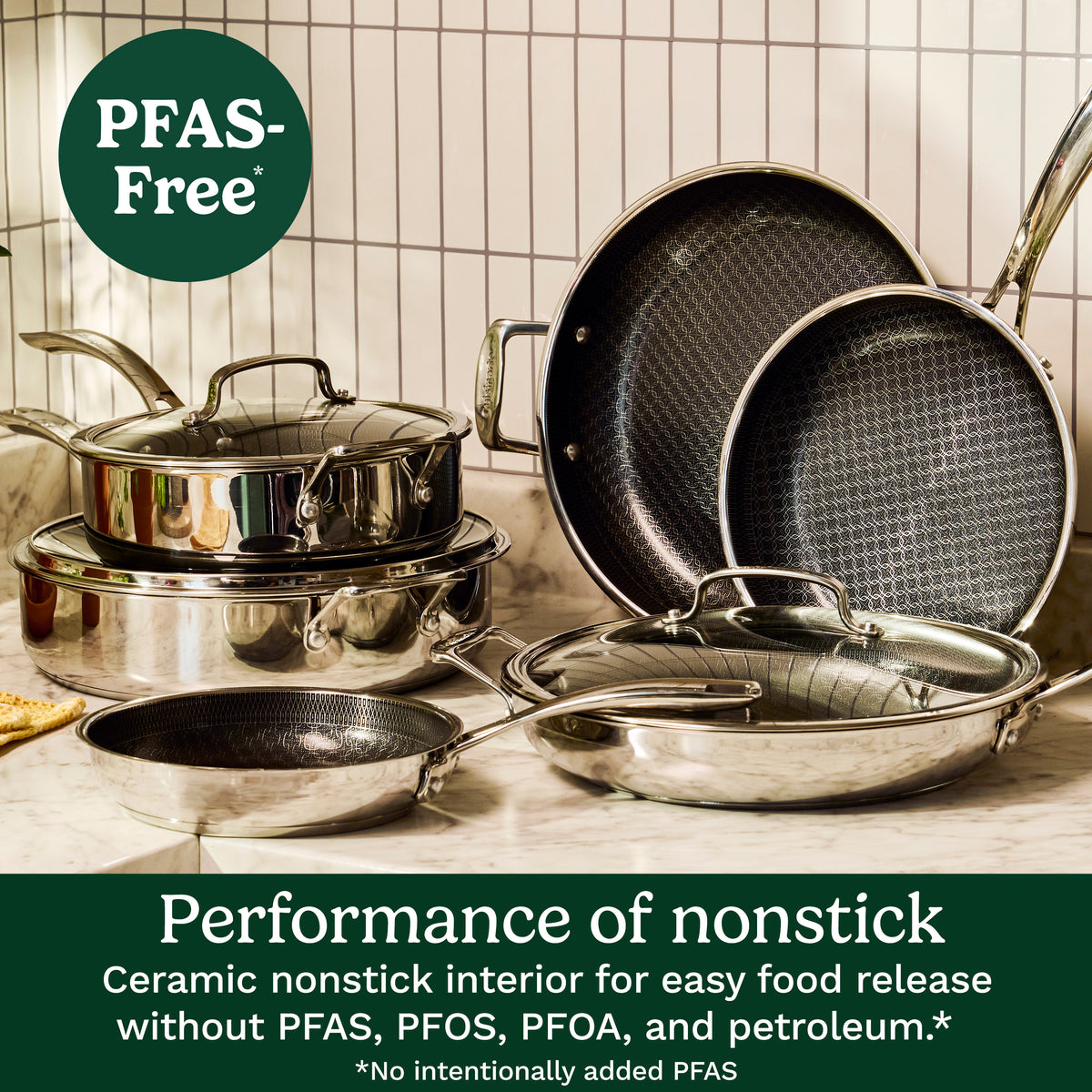 Cuisinart 6-Piece FusionPlus™ Nonstick Stainless Skillet Set