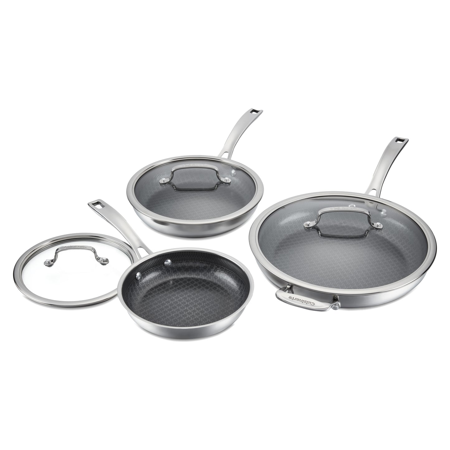 Cuisinart 6-Piece FusionPlus™ Nonstick Stainless Skillet Set