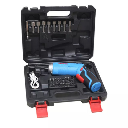 FIXTEC Tools 4V Lithium-Ion Cordless 2-in-1 Pivoting Screwdriver Kit, USB