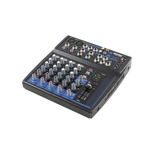 Gemini GEM-08USB 8-Channel Bluetooth Audio Mixer with USB Playback