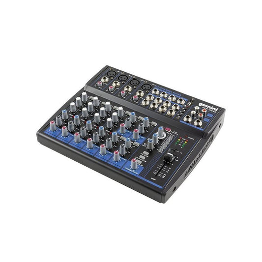 Gemini GEM-12USB 12-Channel Bluetooth Audio Mixer with USB Playback & Effects
