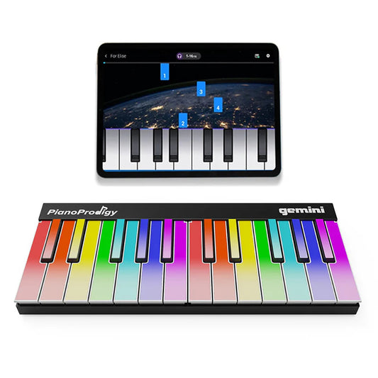 Gemini GPP‑101 PianoProdigy, 24‑Key Wireless Bluetooth MIDI Learning Keyboard