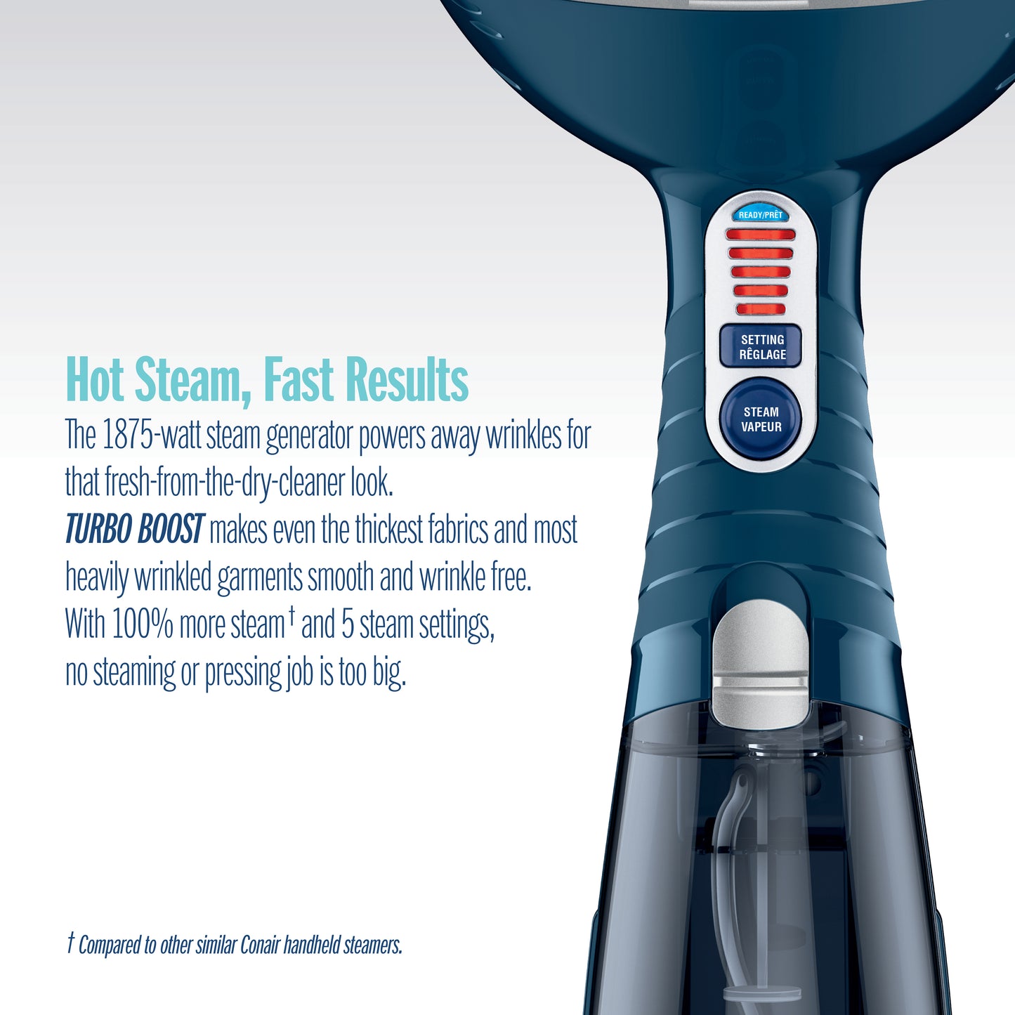 Conair Turbo Extreme Steam Handheld Fabric Steamer