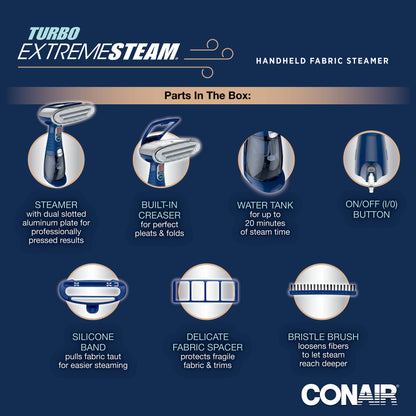 Conair Turbo Extreme Steam Handheld Fabric Steamer