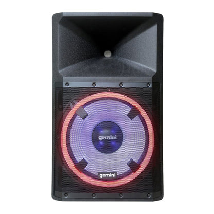Gemini GSP‑L2200PK, 15″ 2,200 W Bluetooth PA Party Speaker System with Stand & Mic