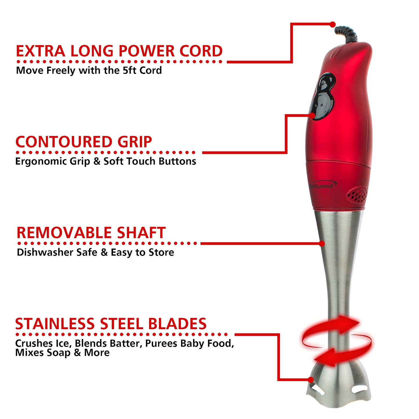 Brentwood 2 Speed Hand Blender
