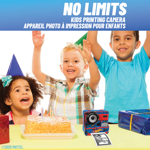 iQ Hot Wheels - 18MP Instant Print Camera with 1080p Video and 2.4" Full View Screen