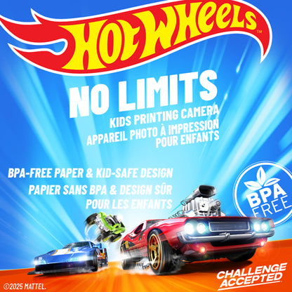 iQ Hot Wheels - 18MP Instant Print Camera with 1080p Video and 2.4" Full View Screen