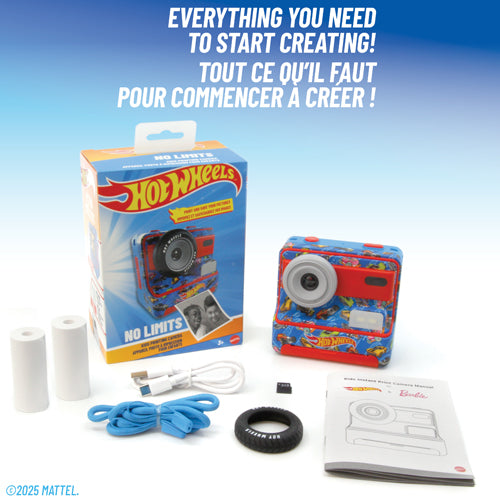 iQ Hot Wheels - 18MP Instant Print Camera with 1080p Video and 2.4" Full View Screen