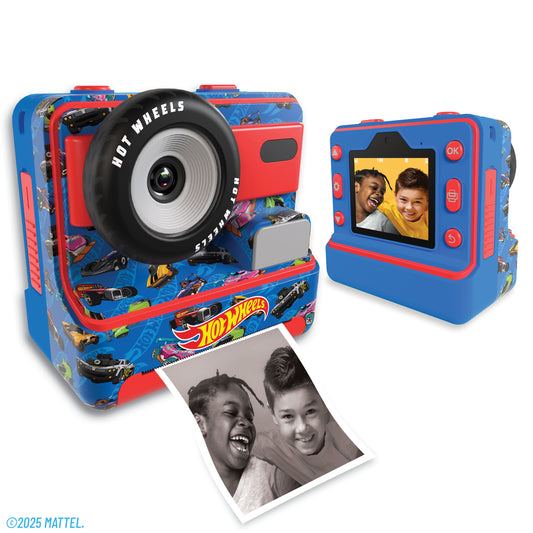 iQ Hot Wheels - 18MP Instant Print Camera with 1080p Video and 2.4" Full View Screen