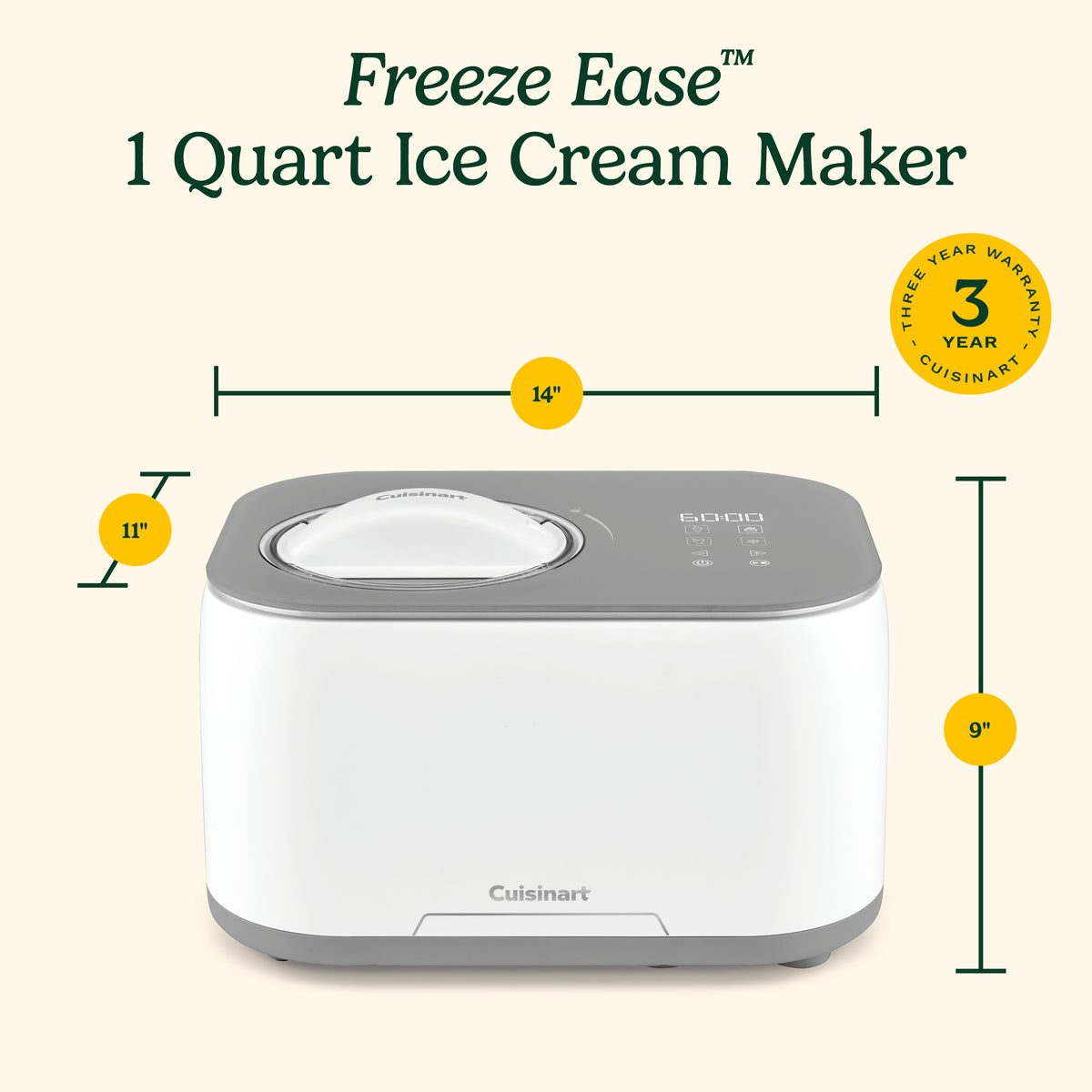 Cuisinart Freeze Ease™ 1 Quart Ice Cream Maker