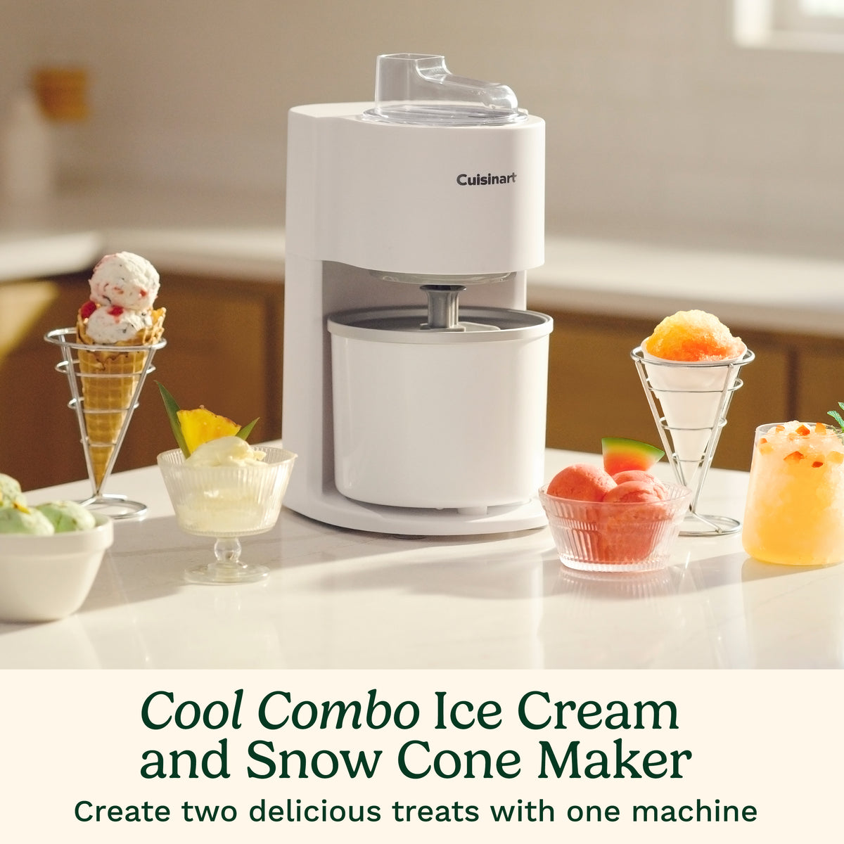 Cuisinart Cool Combo Ice Cream Maker and Snow Cone Machine