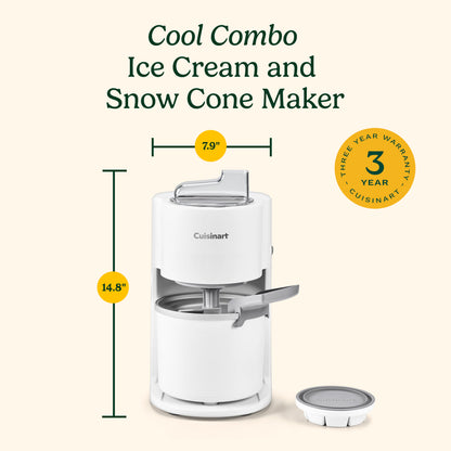 Cuisinart Cool Combo Ice Cream Maker and Snow Cone Machine