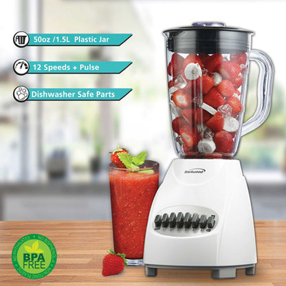 Brentwood 12-Speed + Pulse Blender