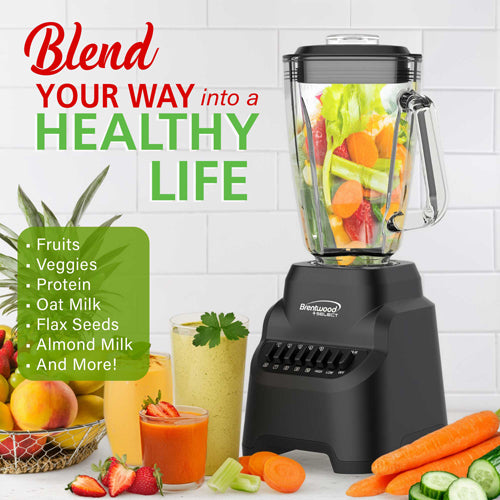 Brentwood Select 10-Speed Countertop Blender with Pulse Button