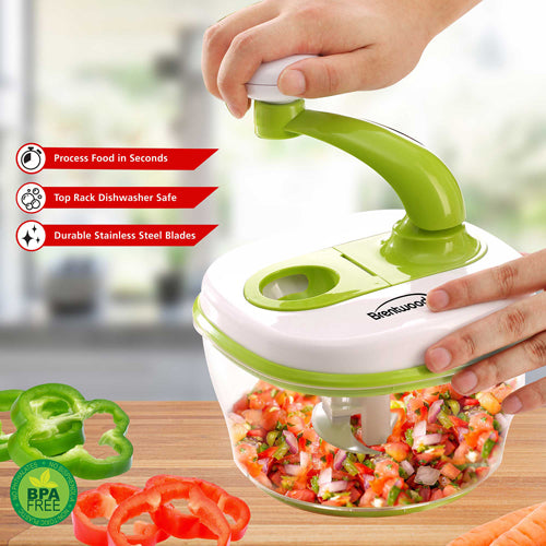 Brentwood 8-Cup Food Processor with Stainless Steel Blades and Paddle Mixer