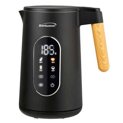 Brentwood 1100W 1.7L BPA Free Cordless Cool Touch Digital Electric Kettle