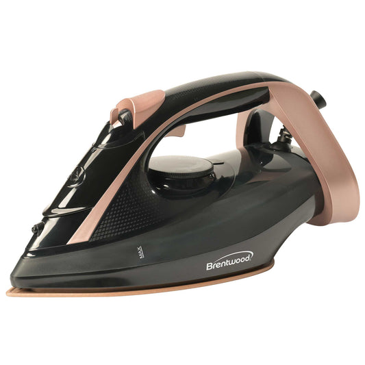 Brentwood Ceramic Non-Stick Steam Iron with Temperature Dial