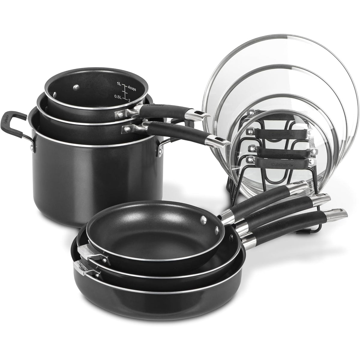 Cuisinart 11-Piece Nesting Non-Stick Cookware Set