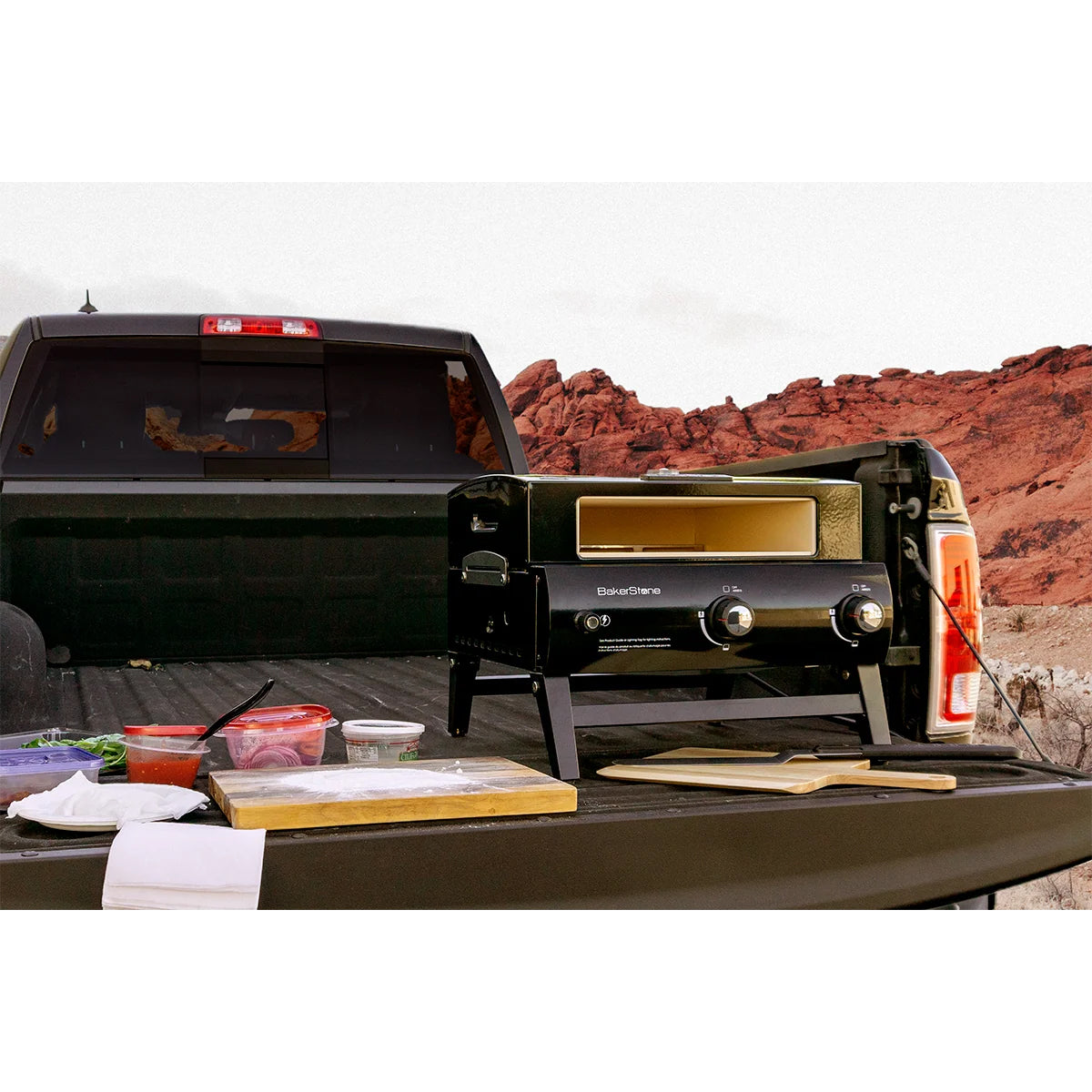 BakerStone Original Series Portable Gas Pizza Oven and Griddle Combo