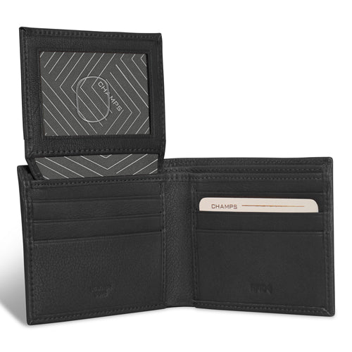 Champs Onyx - Leather Top Wing Wallet