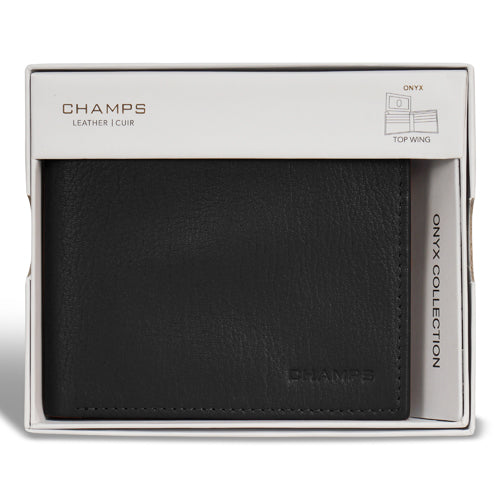 Champs Onyx - Leather Top Wing Wallet