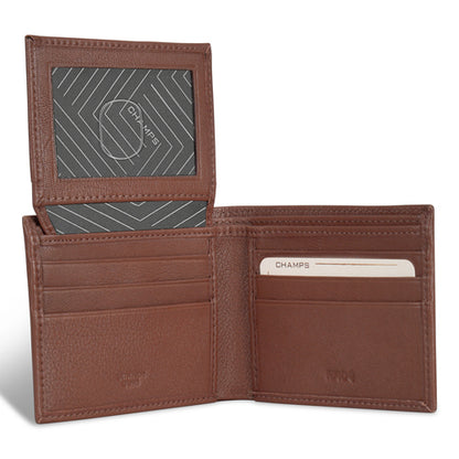 Champs Onyx - Leather Top Wing Wallet
