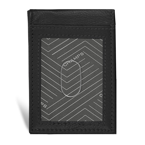 Champs Onyx - Leather Mag Hybrid Card Holder