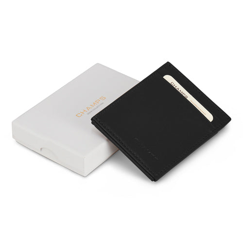 Champs Onyx - Leather Mag Hybrid Card Holder